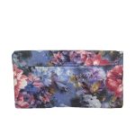 Bolso de mano estampado de flores color lila lavanda